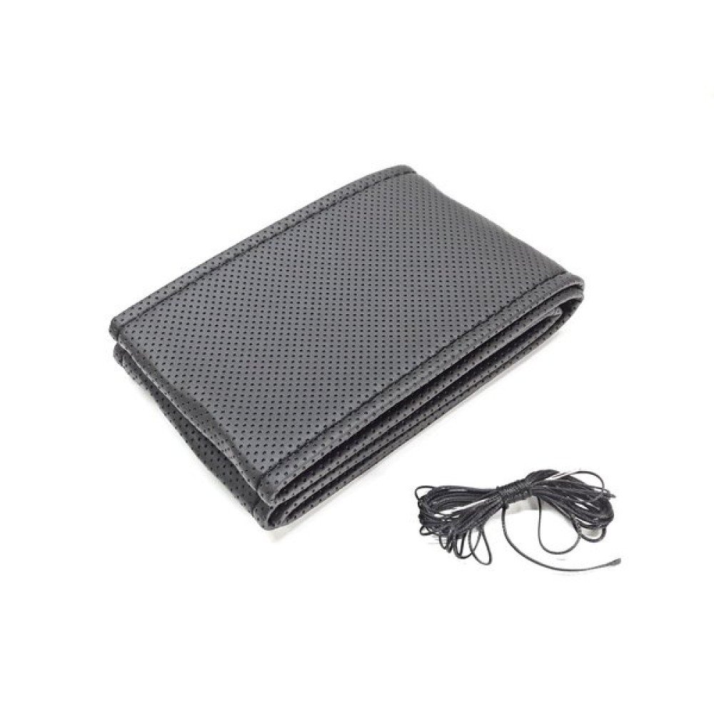 Potah volantu černý černá niť