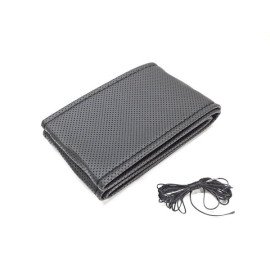 Potah volantu černý černá niť