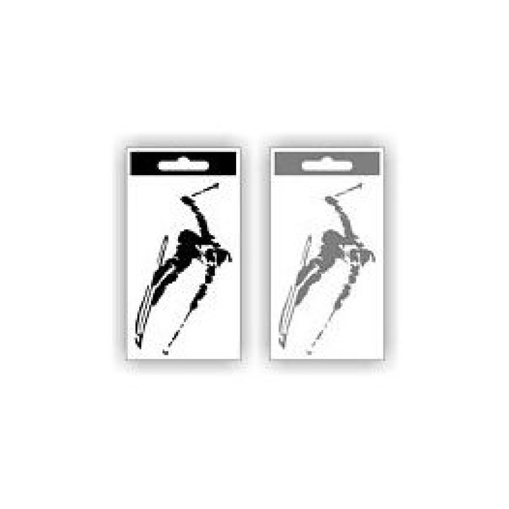 Samolepka SKI stříbrná