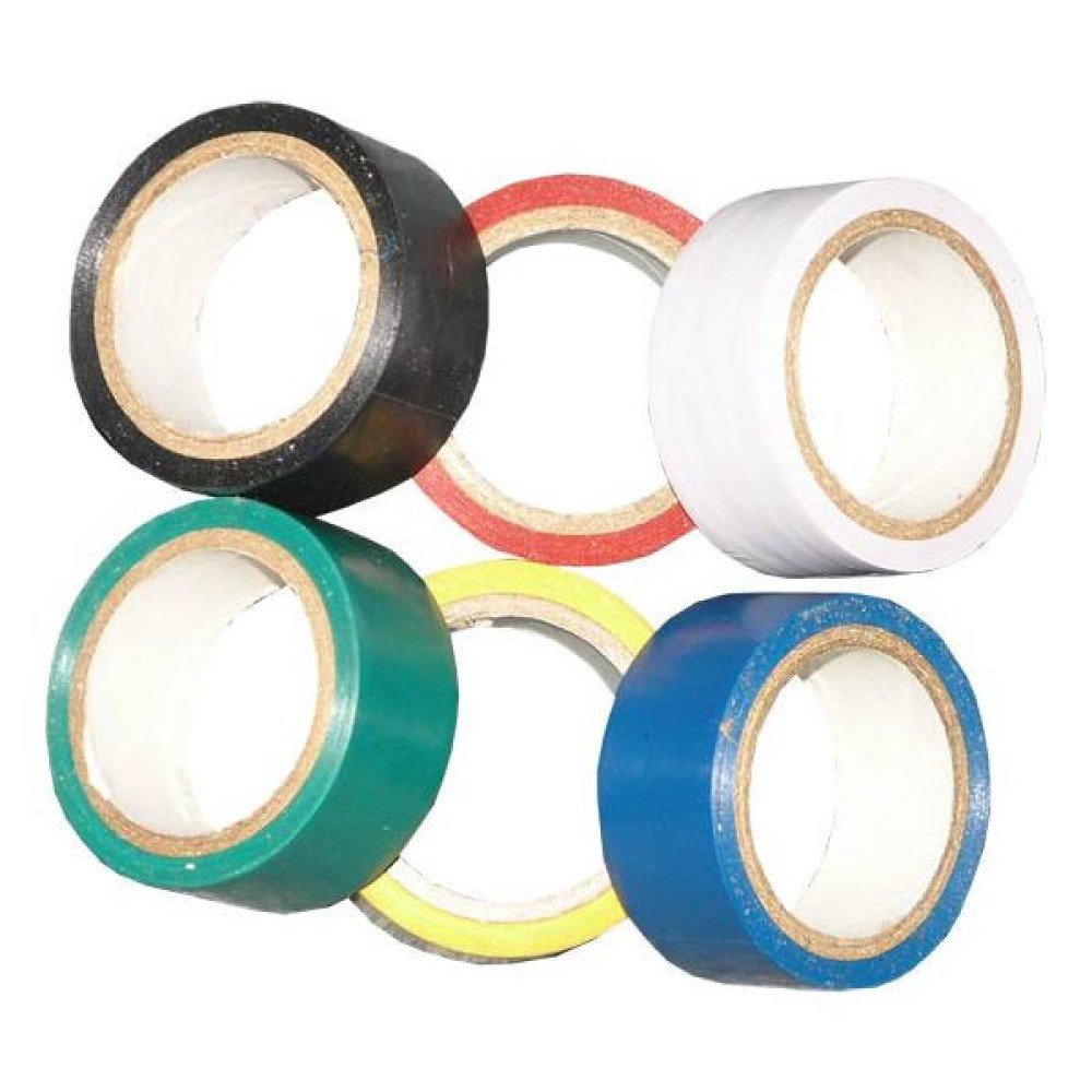 Páska izolační barevná 6 kusů.