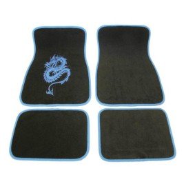 Autokoberce textilní Drak modrý