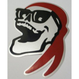 Samolepka pirát červená 2 kusy