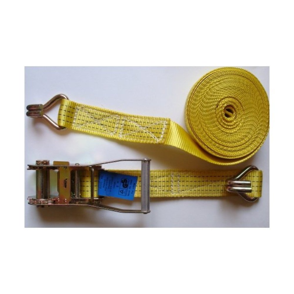 Popruh upínací s ráčnou a háky 4000kg 10M 50mm