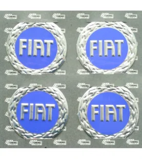 Znaky na poklice, alu kola Fiat modrý