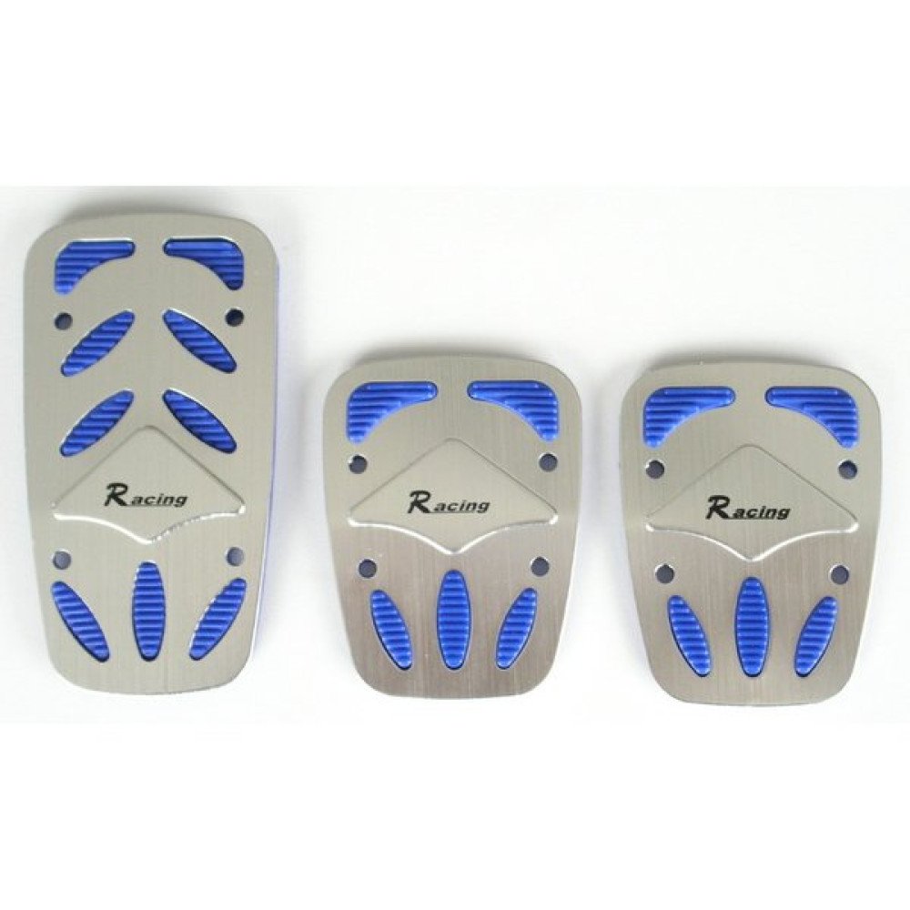 Pedály sportovní modré racing