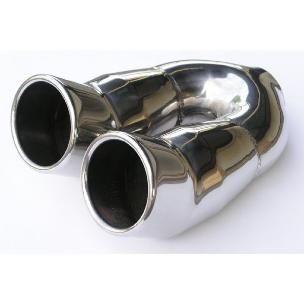 Koncovka výfuku dvojitá DTM nerez
