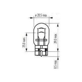 Žárovka 12V 21/5W W3x16q autožárovka