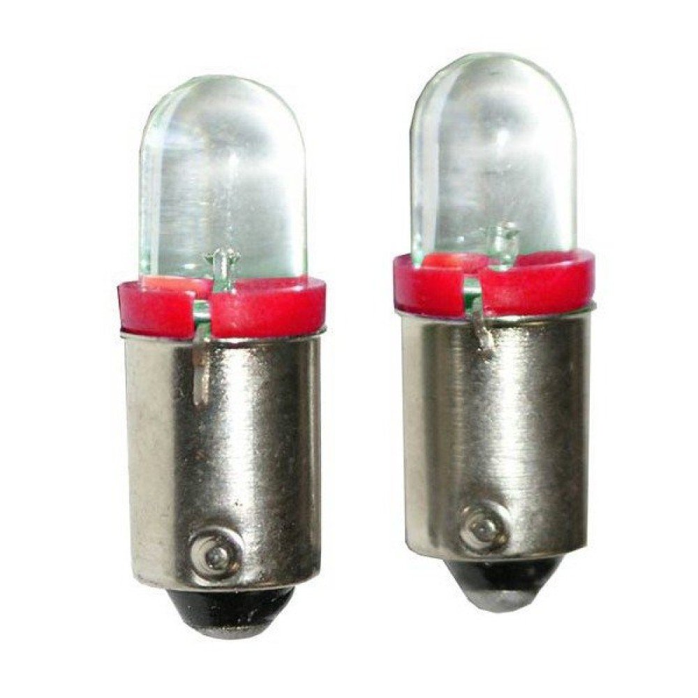 Žárovka LED 12V BA9s červená