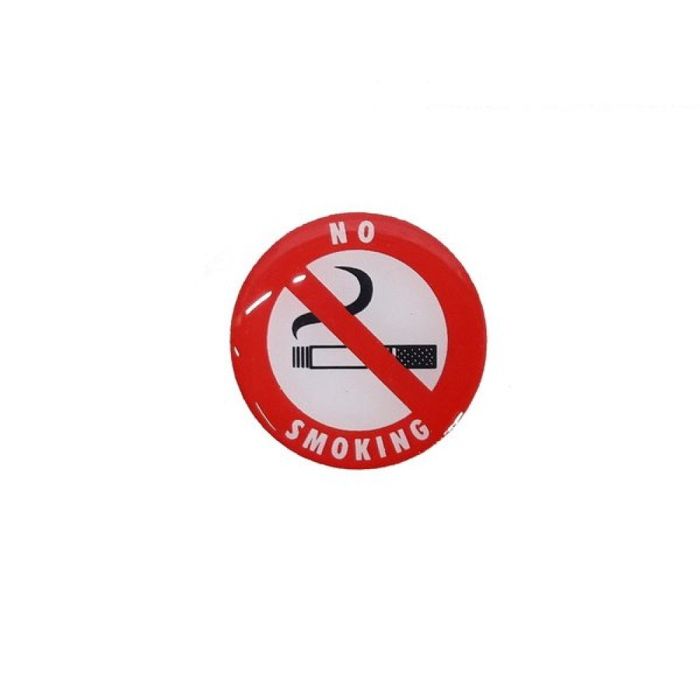 Samolepka zákaz kouření no smoking červená