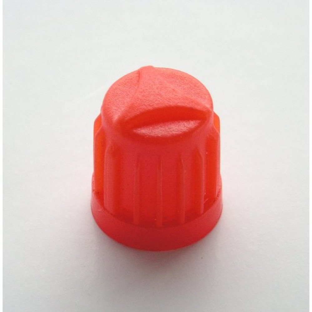 Čepička ventilku červená plastová