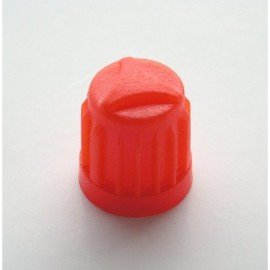 Čepička ventilku červená plastová