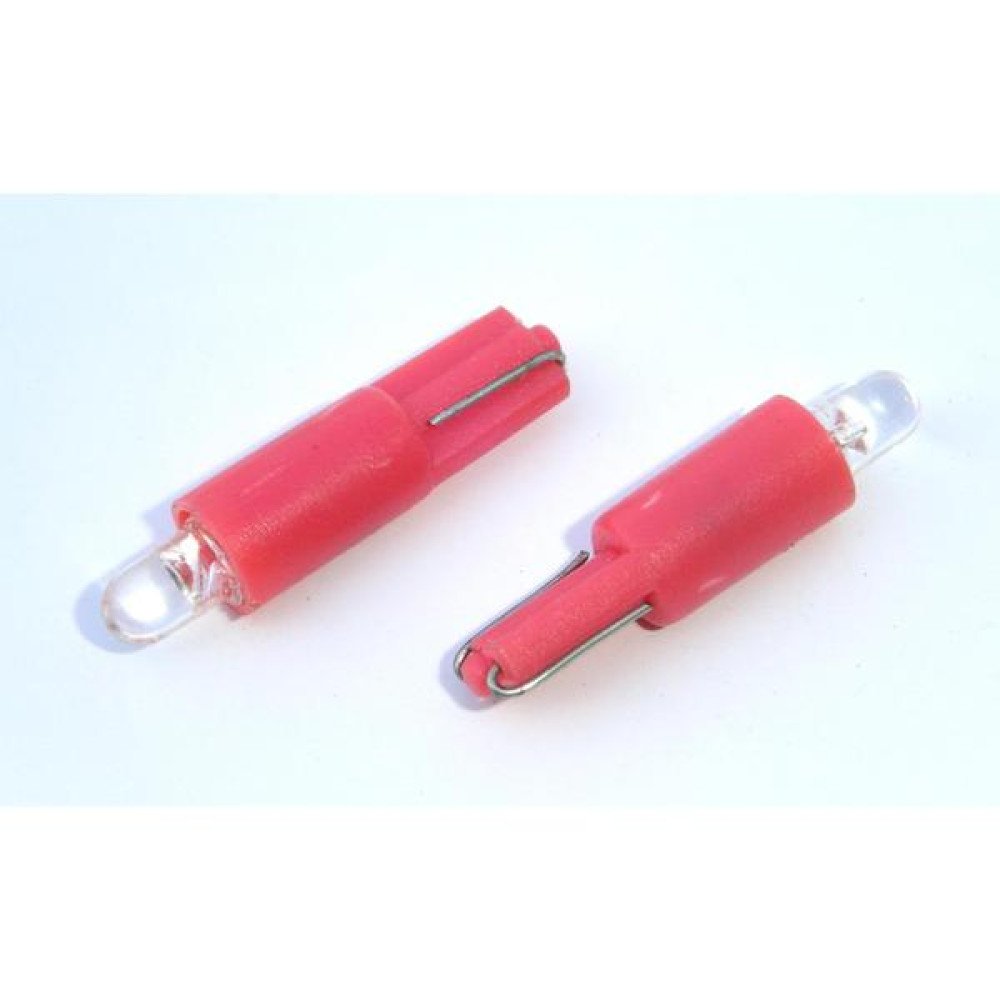 Žárovka 1LED 12V T5 červená autožárovka