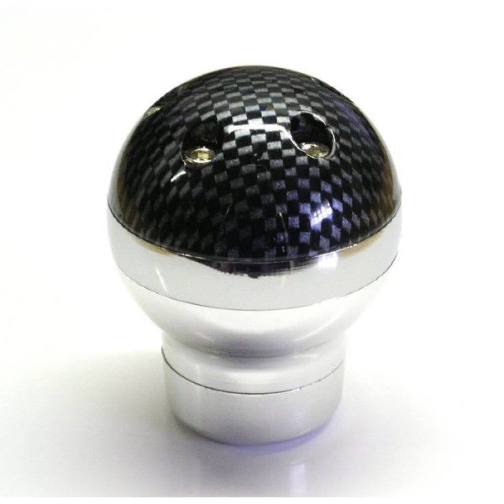 Koncovka řadící páky chrom carbon imitace