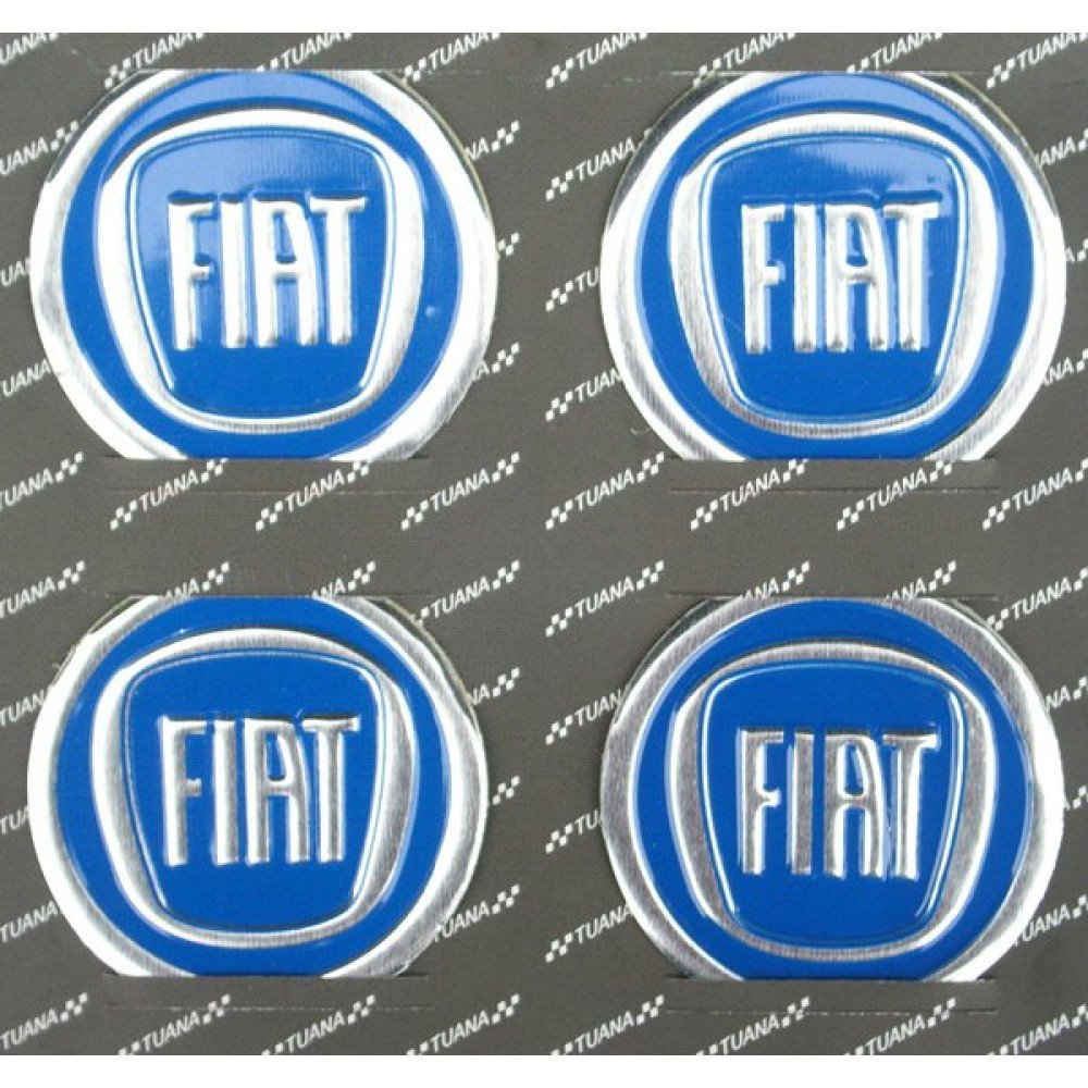 Samolepka na poklice, alu kola Fiat blu
