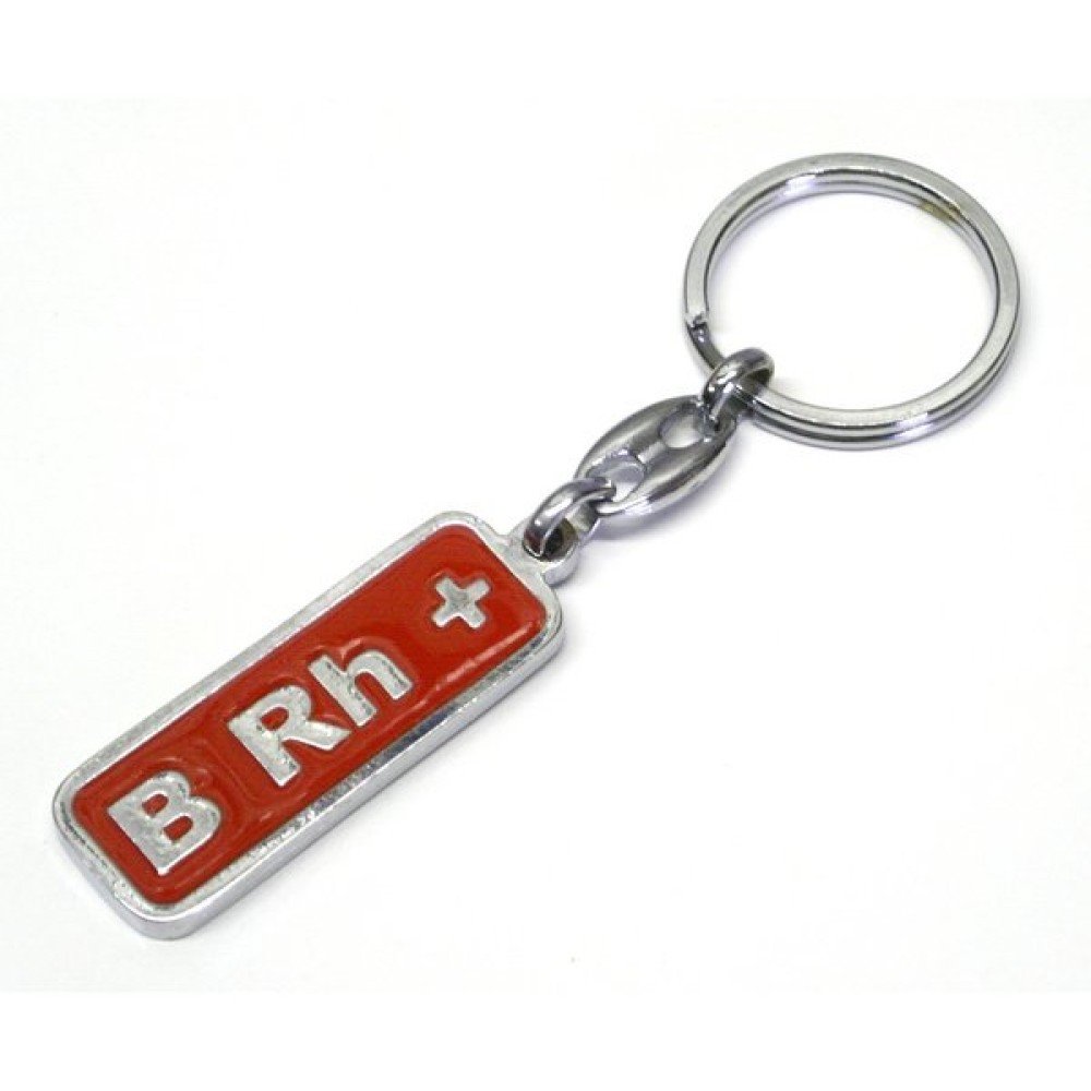 Přívěsek klíčenka krevní skupina B Rh+