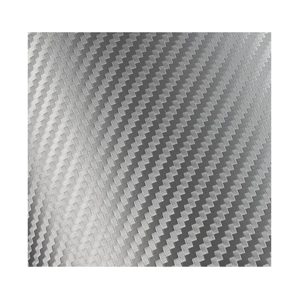Folie carbon 3D 50 x 60 cm stříbrná