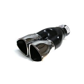 Koncovka výfuku dvojitá trojúhelník chrom