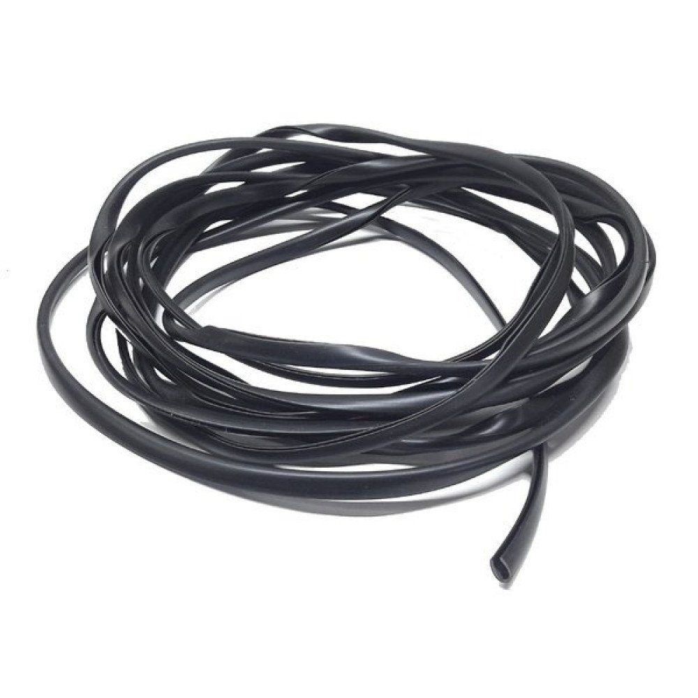 Lišta na hranu dveří ochranná gumová černá 495cm