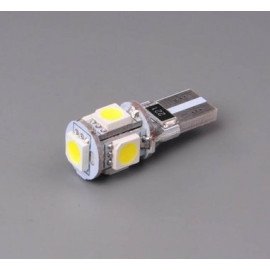 žárovka LED 12V 5W čirá SMD s eliminací chybových hlášení CANBUS 2 kusy.
