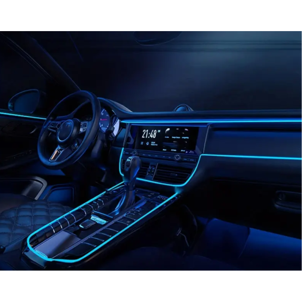 LED pásek, světelná dekorace interiérů na USB modrá