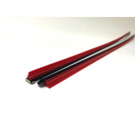 Gumička stěrače s lištou červená 2ks 610mm