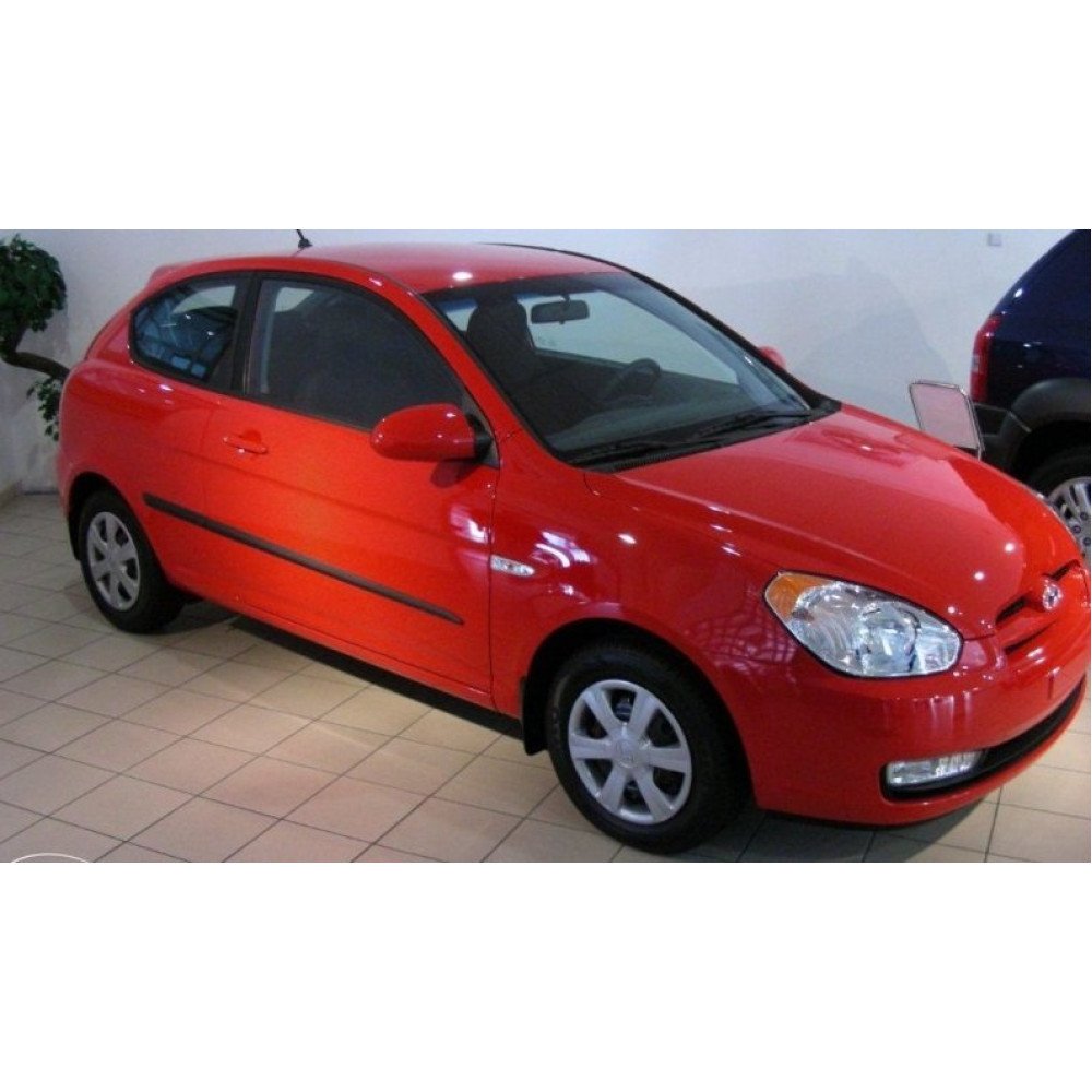 Boční lišty dveří Hyundai Accent 3D 2006 - 2011