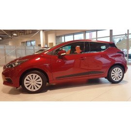 Boční lišty dveří Nissan Micra 5D 2017- hatchback