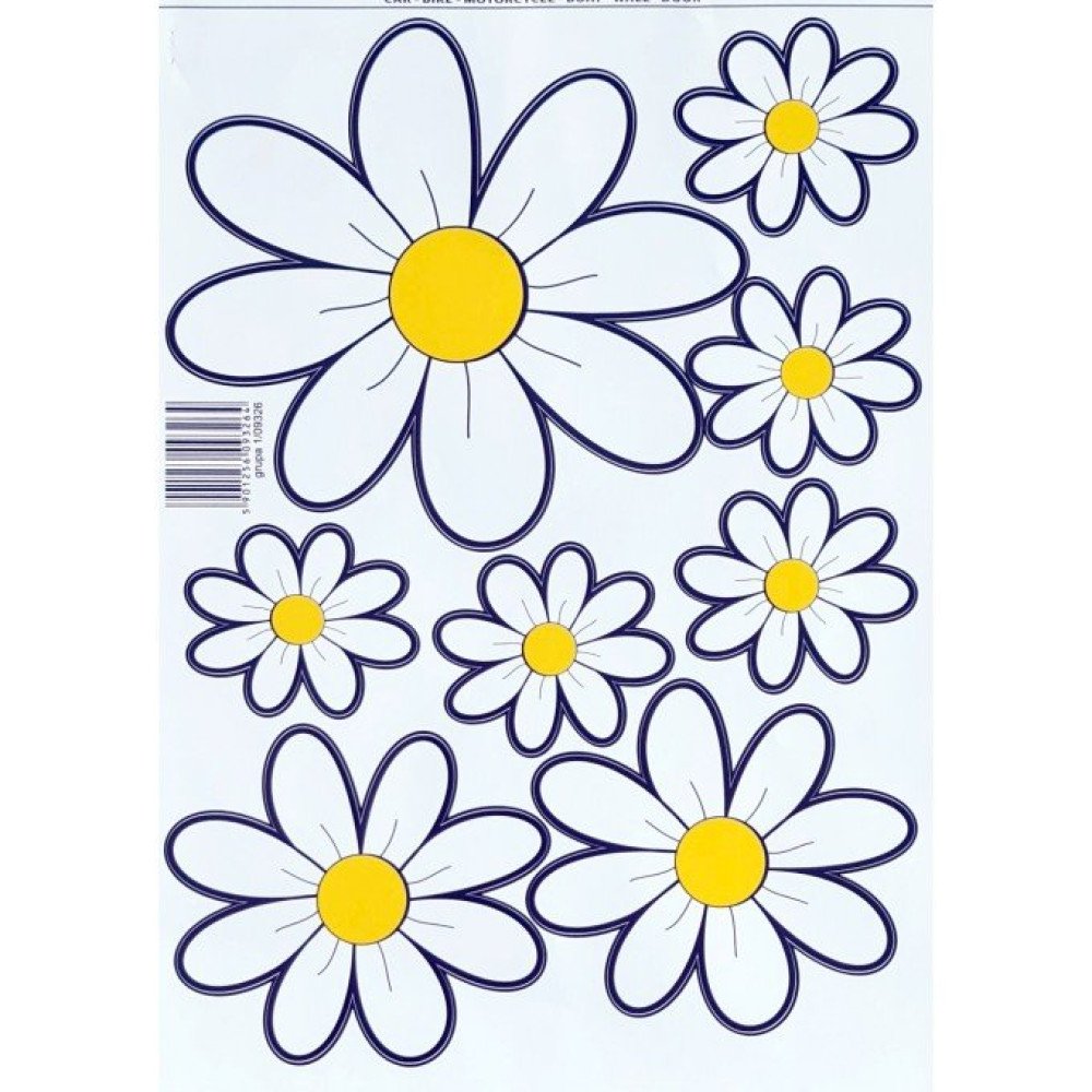 Smolepka květiny sedmikrásky 26 x 36 cm