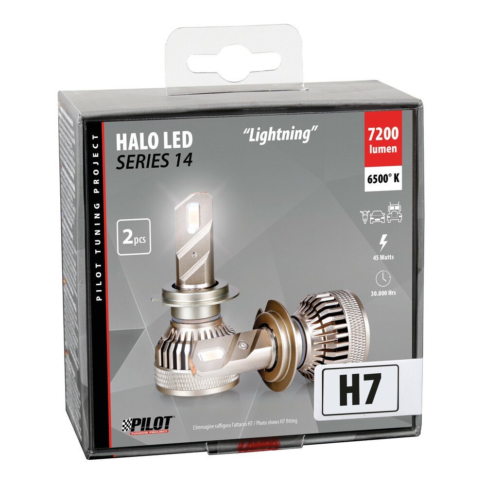 Halo Led Series 14 Lightning  H7  45W PX26d 2 ks