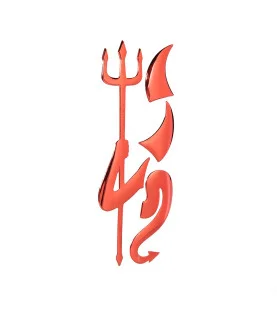 Samolepka - znak Devil červený