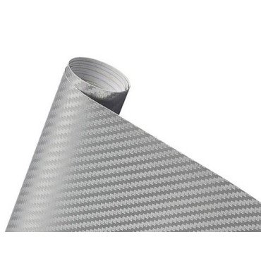 Kryt prahu pátých dveří Audi folie carbon stříbrná