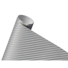 Kryt prahu pátých dveří Peugeot folie carbon stříbrná