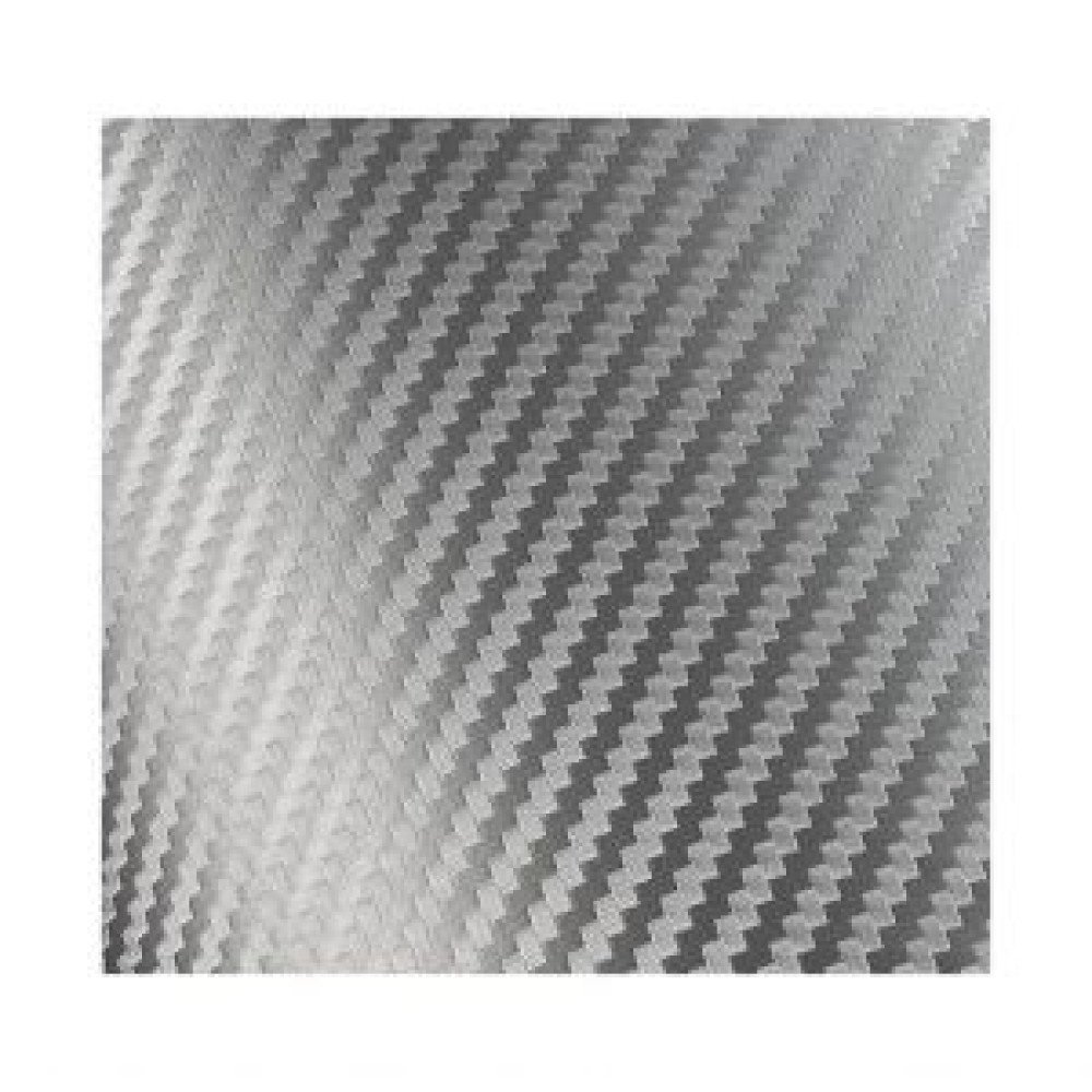 Karbonová fólie stříbrná 50 x 99 cm