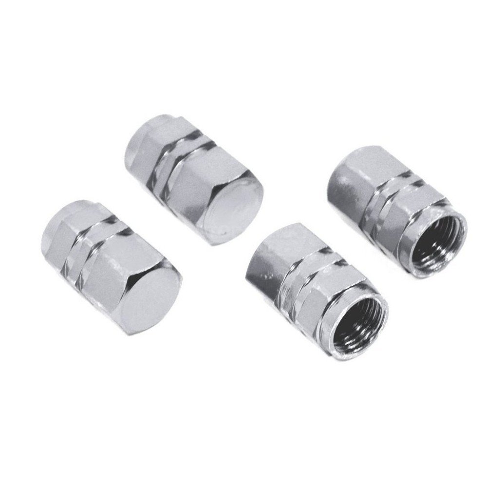 Čepičky na ventilky stříbrné