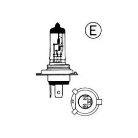 Žárovka H4 24v 75/70W P43t narva