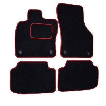 Textilní koberce Ford Galaxy r.v. 2007-2015 černo červené