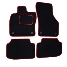Textilní koberce Peugeot 3008 od 2016- černo červené