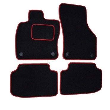 Textilní koberce Peugeot 3008 od 2016- černo červené