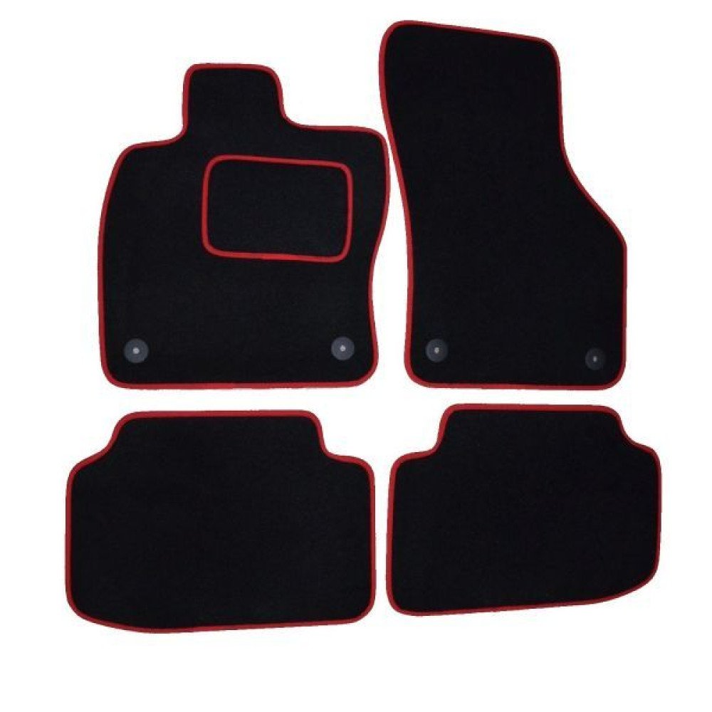 Textilní koberce Hyundai Santa Fe od roku 2019- černo červené