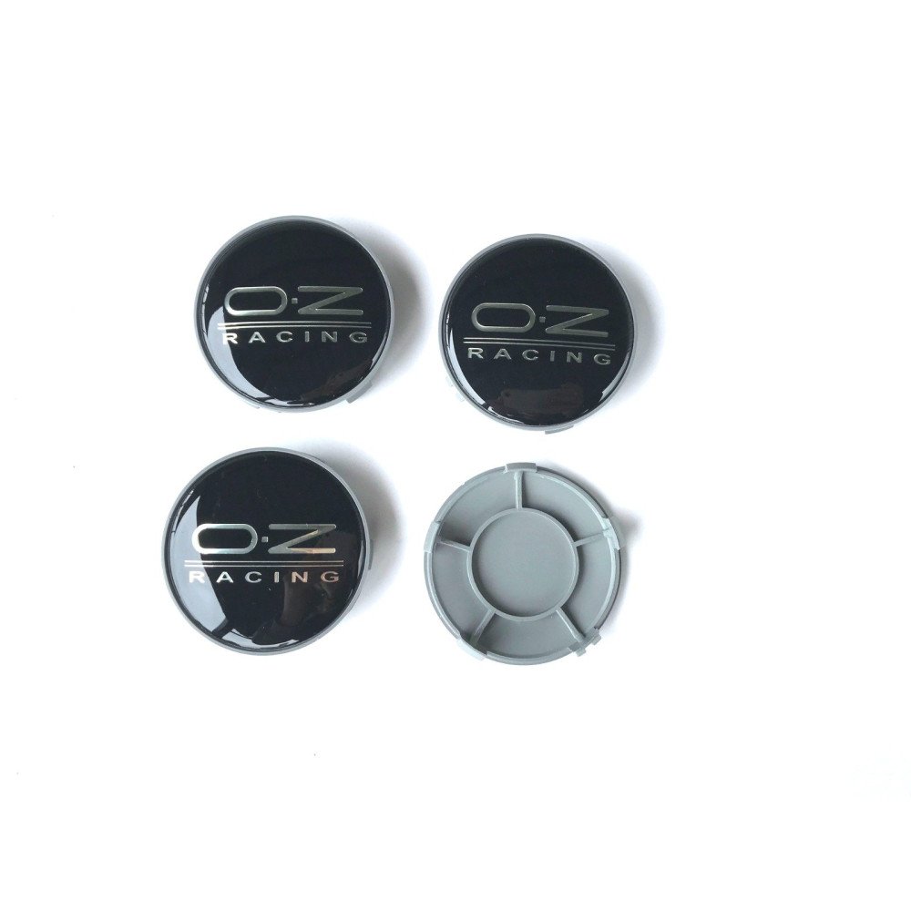 pokličky do kol s logem OZ, středy kol černo-stříbrné