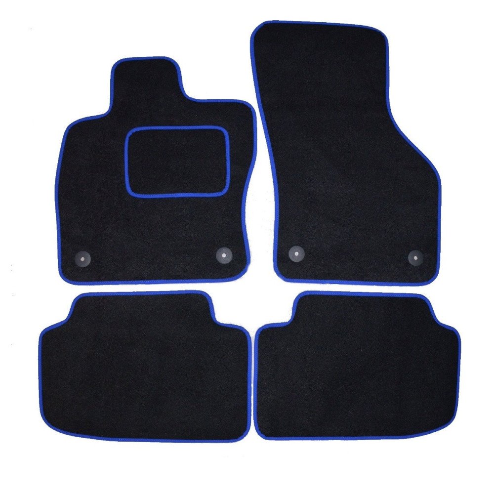 Textilní koberce pasující na Škoda Octavia III černo modré