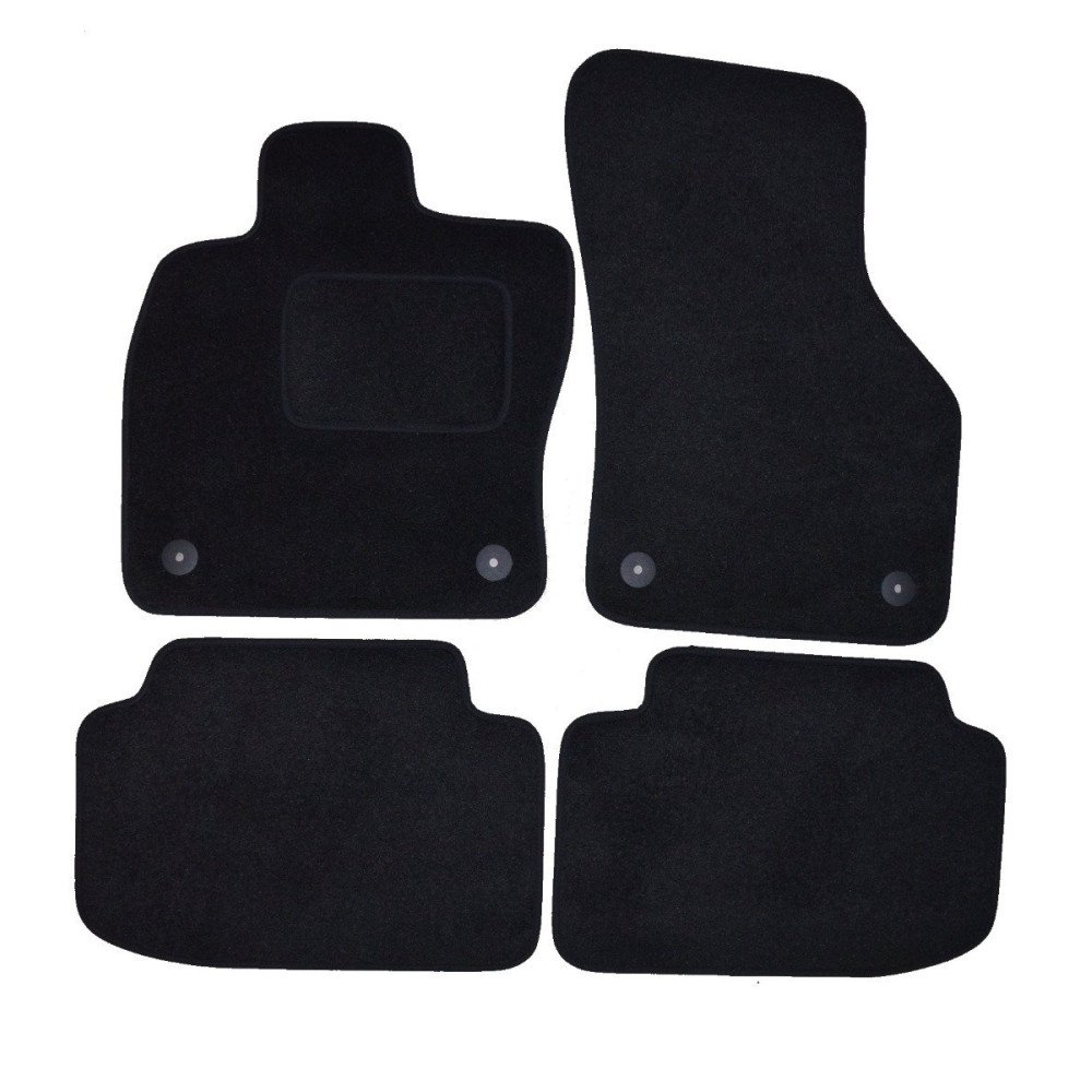 Textilní koberce pasující na Škoda Octavia III černé