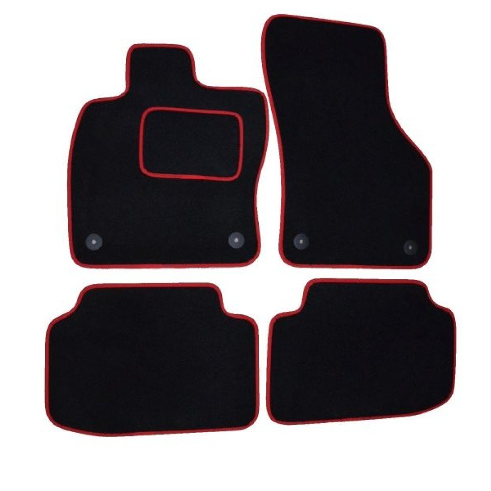 Textilní koberce VW Tiguan allspace černo červené