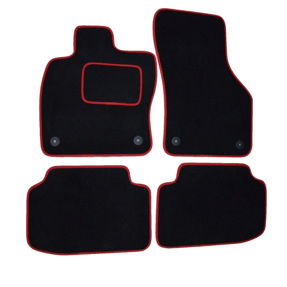 Textilní koberce Seat Ibiza r.v. 2008- černo červené