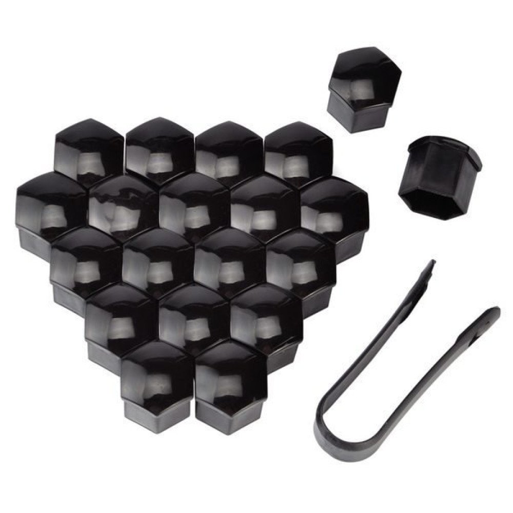 Krytka na kolový šroub černá 21 mm