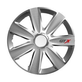 Poklice na kola 16" GTX carbon silver
