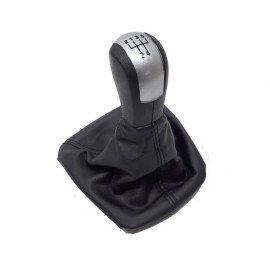 Rukojeť řadící páky s manžetou Škoda Octavia II r. 04-12 black silver