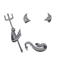 Samolepka - znak Devil chrom