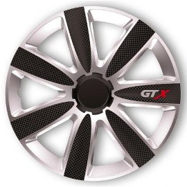 Poklice na kola 14" GTX carbon black silver