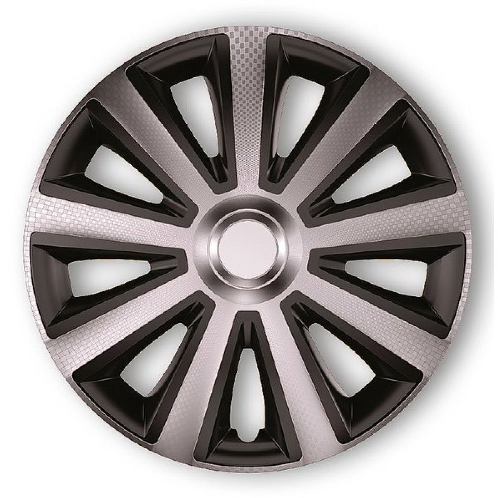 Poklice na kola 16" Aviator carbon silver black